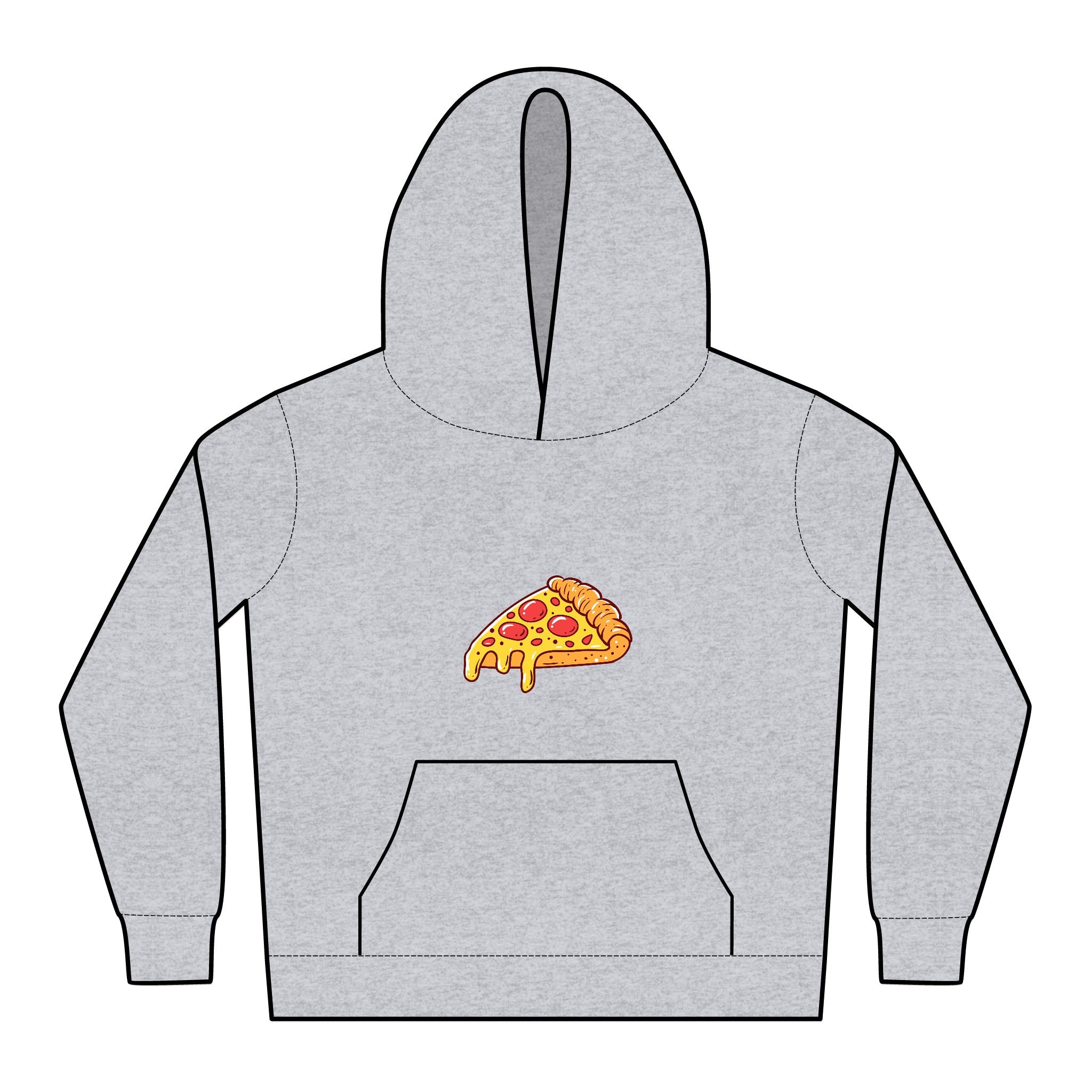 Easily Distracted by Snacks Hoodie – Kids Pizza Graphic Pullover | Cozy Fit for Chill Days & Snack Breaks