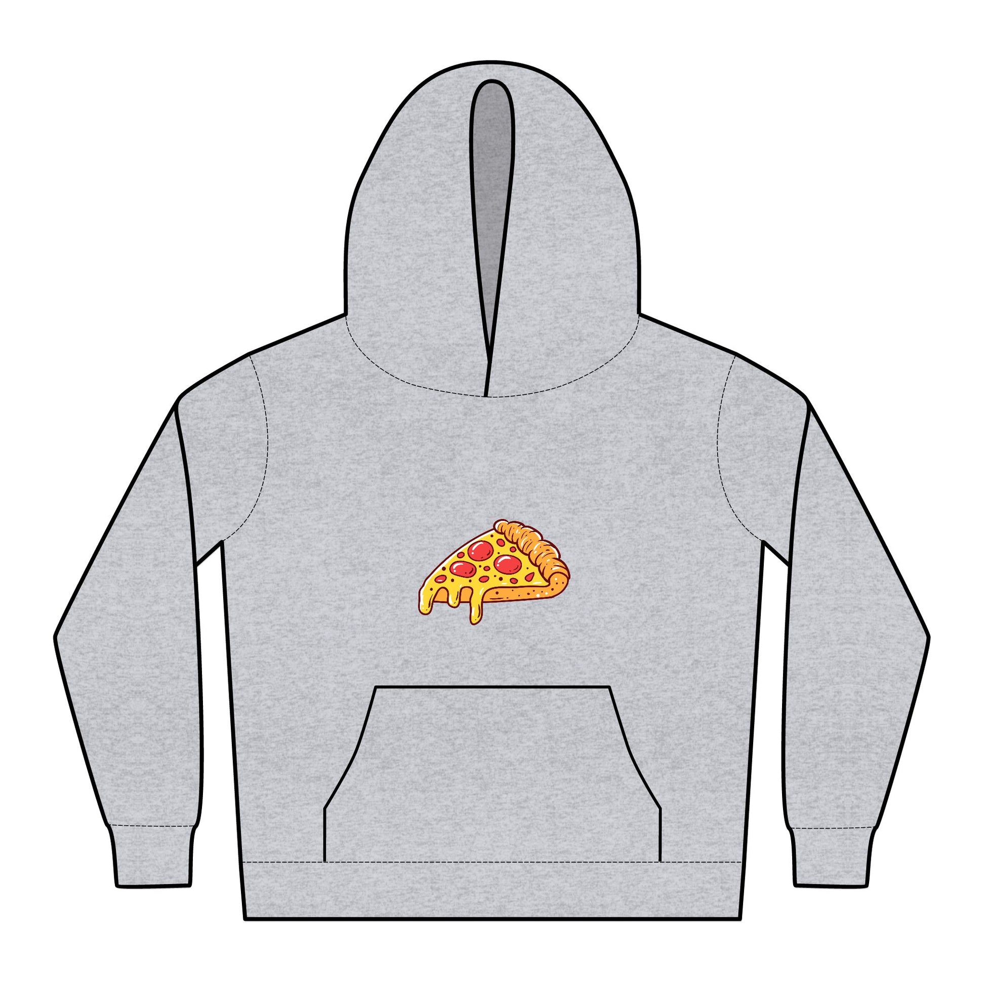 Easily Distracted by Snacks Hoodie – Kids Pizza Graphic Pullover | Cozy Fit for Chill Days & Snack Breaks