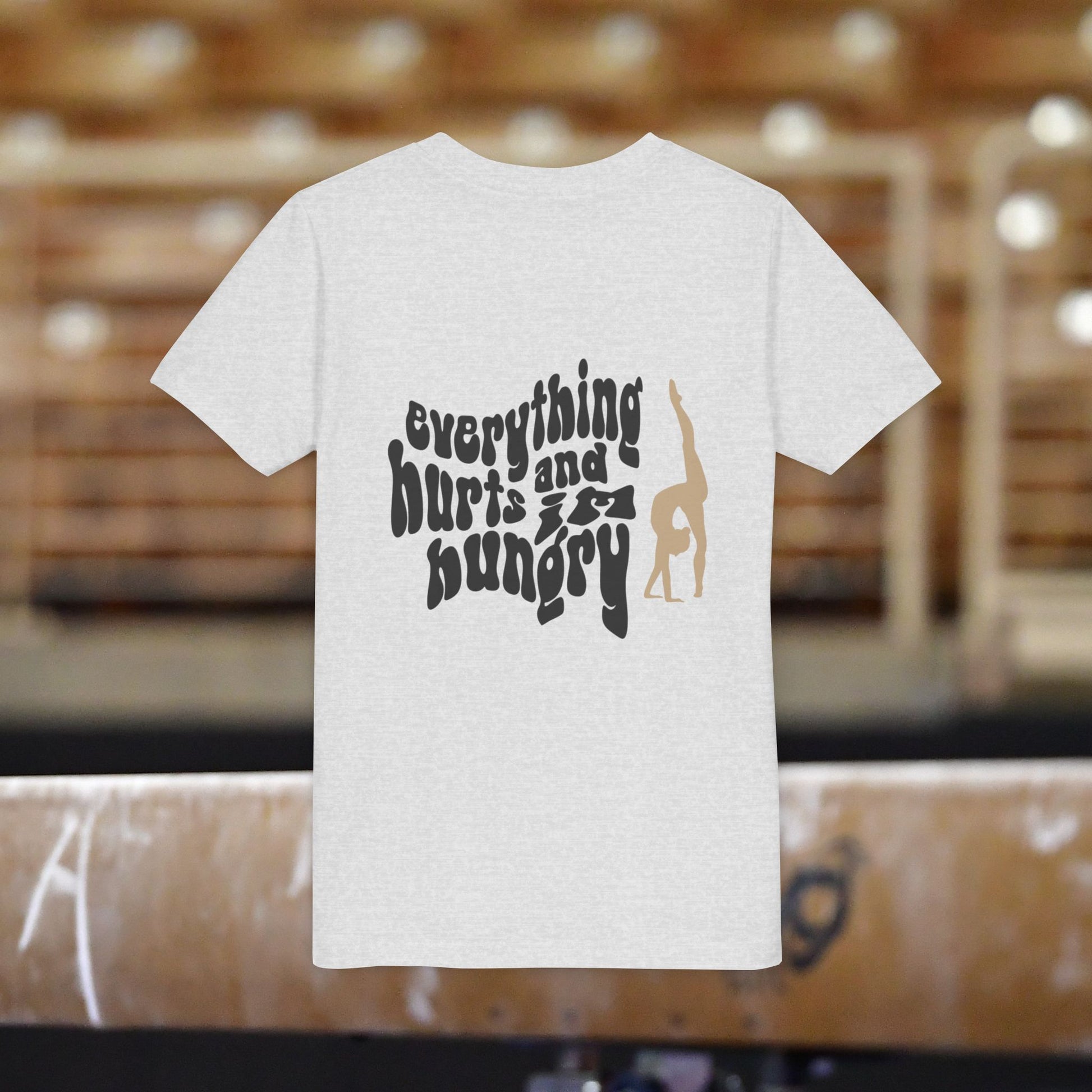 Kids Gymnastics Tee, Everything Hurts and I'm Hungry, Practice Shirt