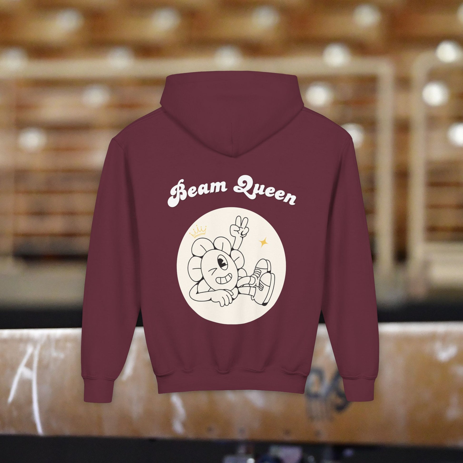 Beam Queen Hoodie – Bright & Cozy Youth Sweatshirt for Girls | Fun Gift for Birthdays & Everyday Wear